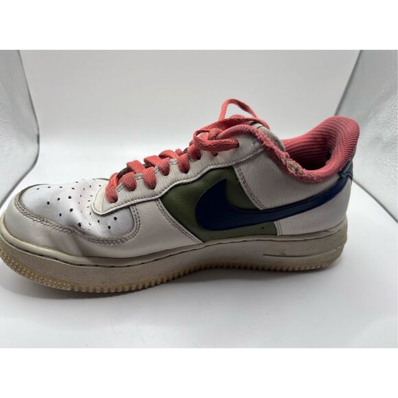 Nike 13 Air Force 1 Low ID By You Blue Green Salmon Gym Shoes Sneakers size‎ 9 - Picture 2 of 10